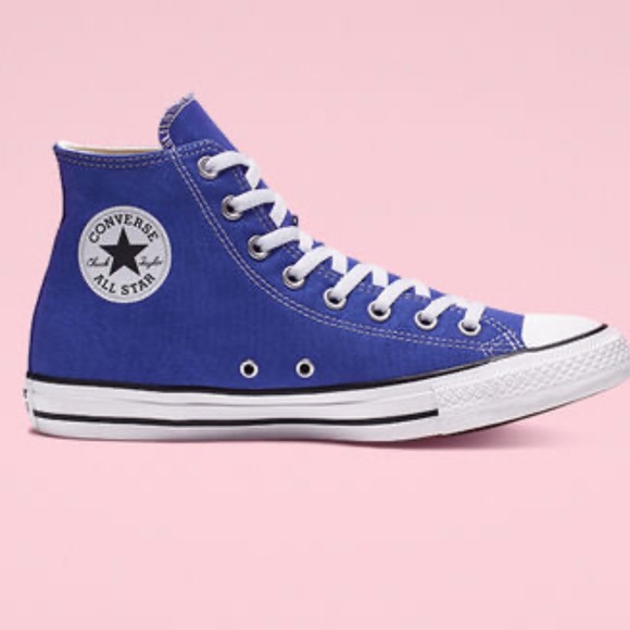 converse royal blue high tops